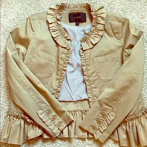 Ruffle hem JCrew blazer